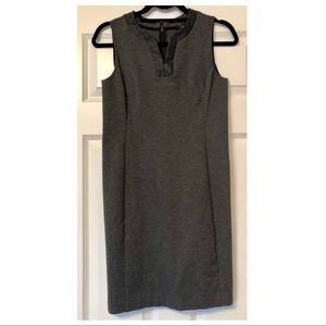 Ann Taylor Gray Work Dress (Size 4P)